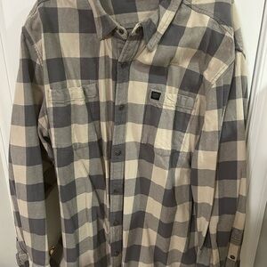 Harley-Davidson Checkered shirt/ jacket in Gray and Cream